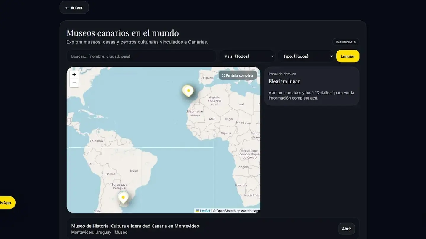 Museo Canario Web — Sección cultural