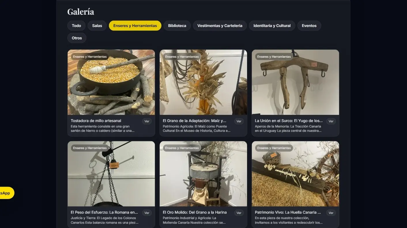 Museo Canario Web — Galería y piezas