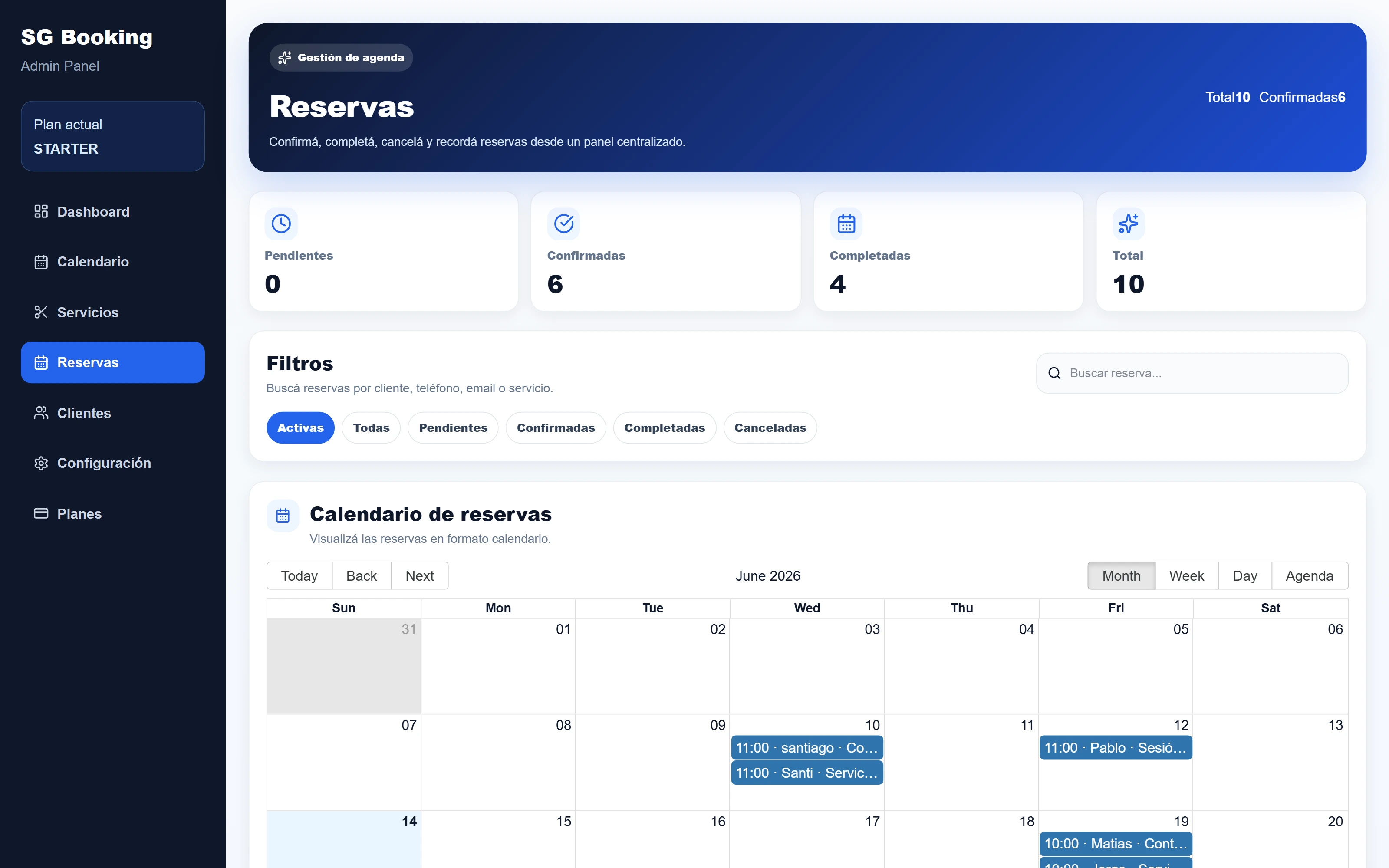 SG Booking Pro — Bookings