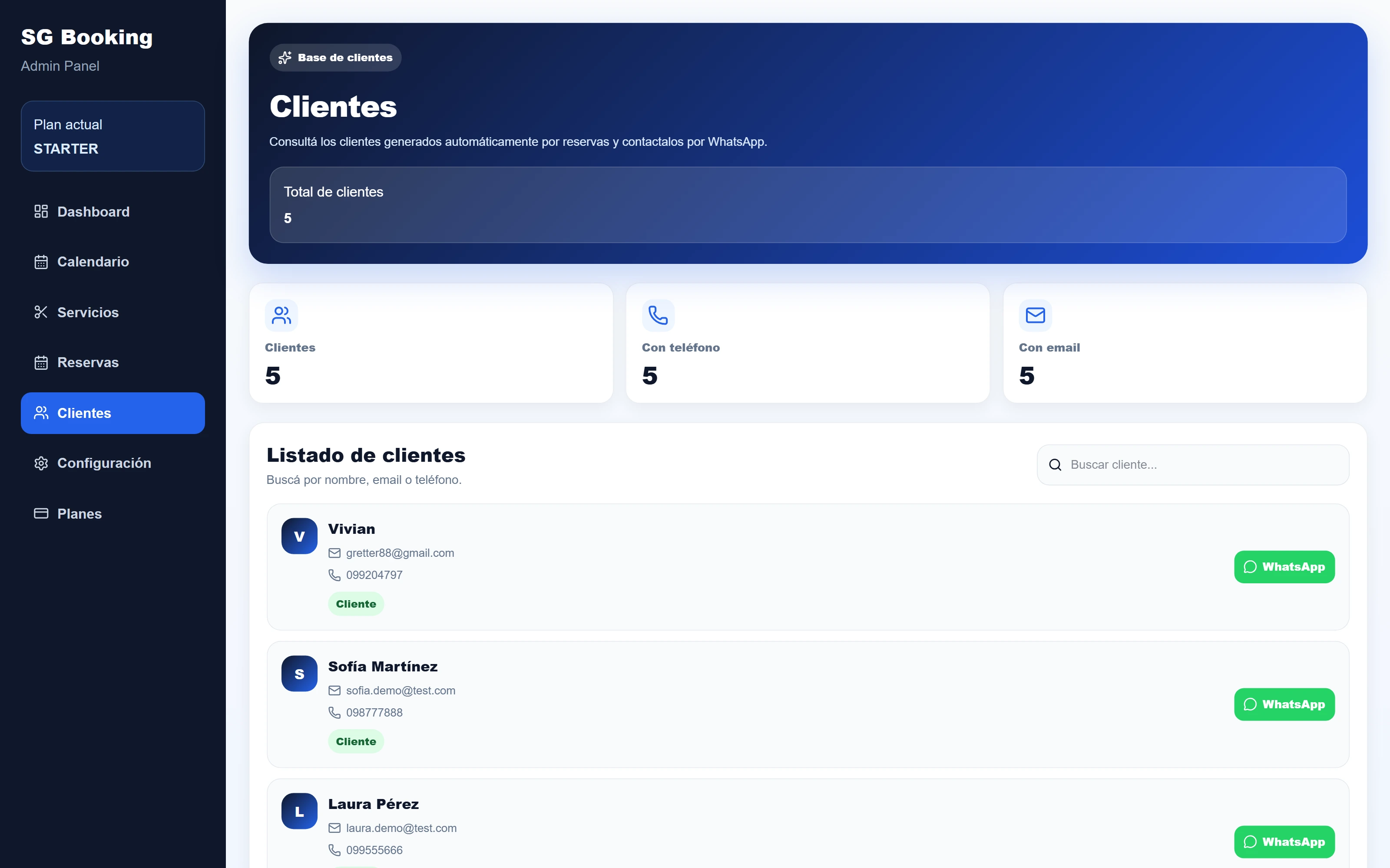 SG Booking Pro — Client