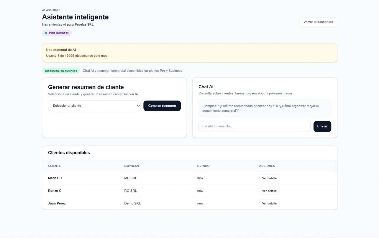 SG Copilot CRM — AI Assistant