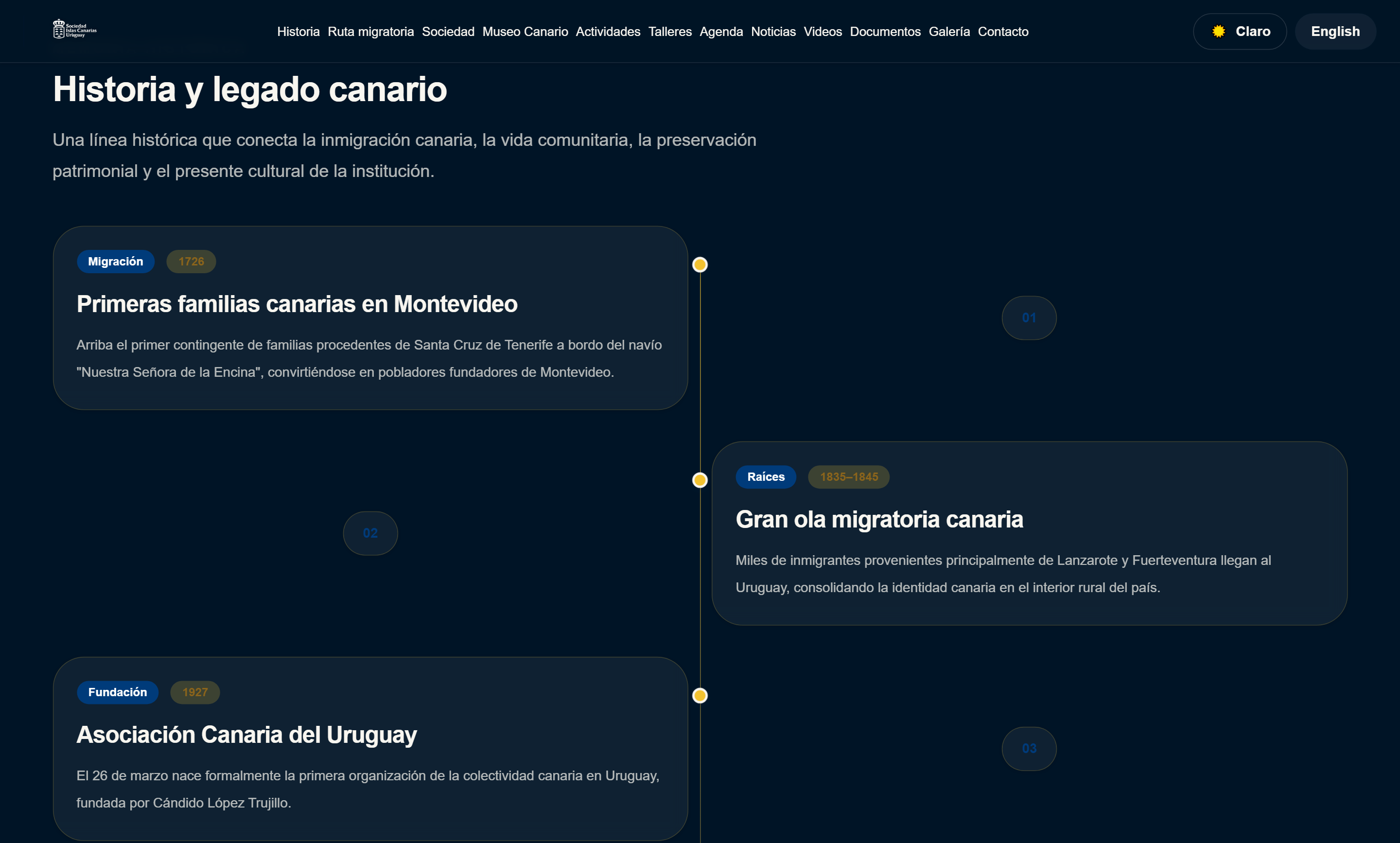Sociedad Islas Canarias Uruguay — History
